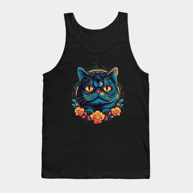 Exotic Shorthair Smiling Tank Top by JH Mart